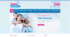Desktop Screenshot of hospitalmeninodeus.com.br