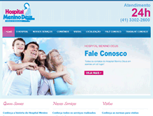 Tablet Screenshot of hospitalmeninodeus.com.br